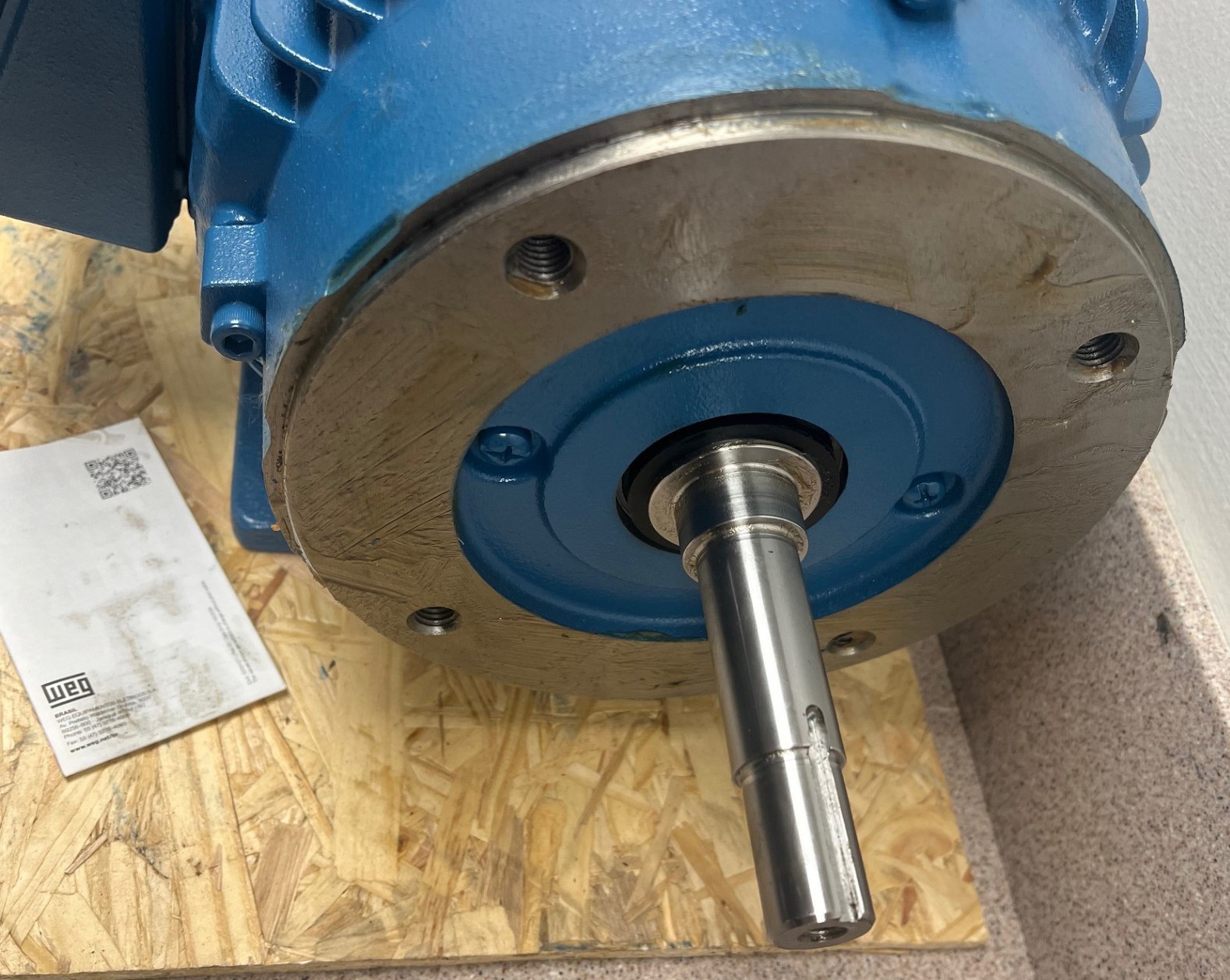 WEG 00736ET3E213JM-W22 CLOSE COUPLED PUMP MOTOR, 7.5 HP, 3-PHASE, 6FKD2, NEW!!