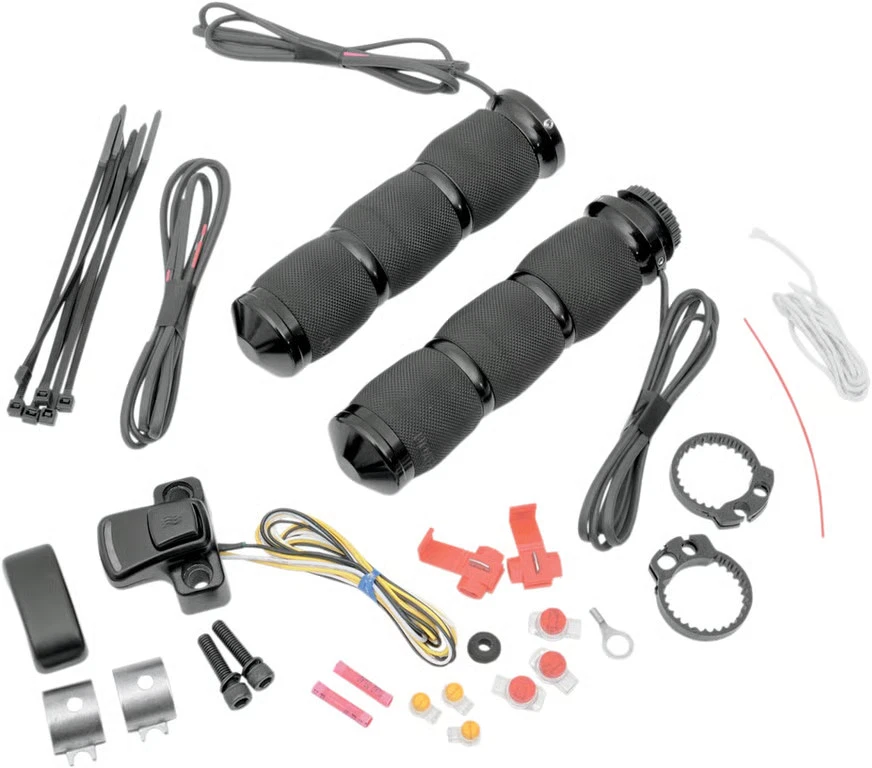 Empuñaduras térmicas con amortiguación de aire Avon - negras para moto de calle MT-AIR-90-AN-HT Foto 2 de 4