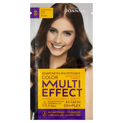 5901018015190 Joanna Multi Effect Color szamponetka koloryzująca 09 Orzechowy Br