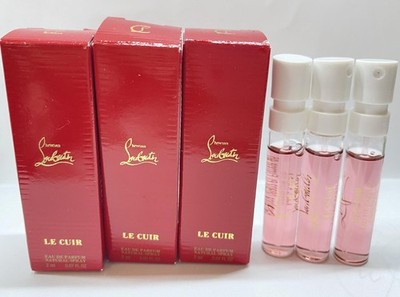 3 x Christian Louboutin Fétiche Le Cuir Eau de Parfum EDP Spray Sample 2ml Each