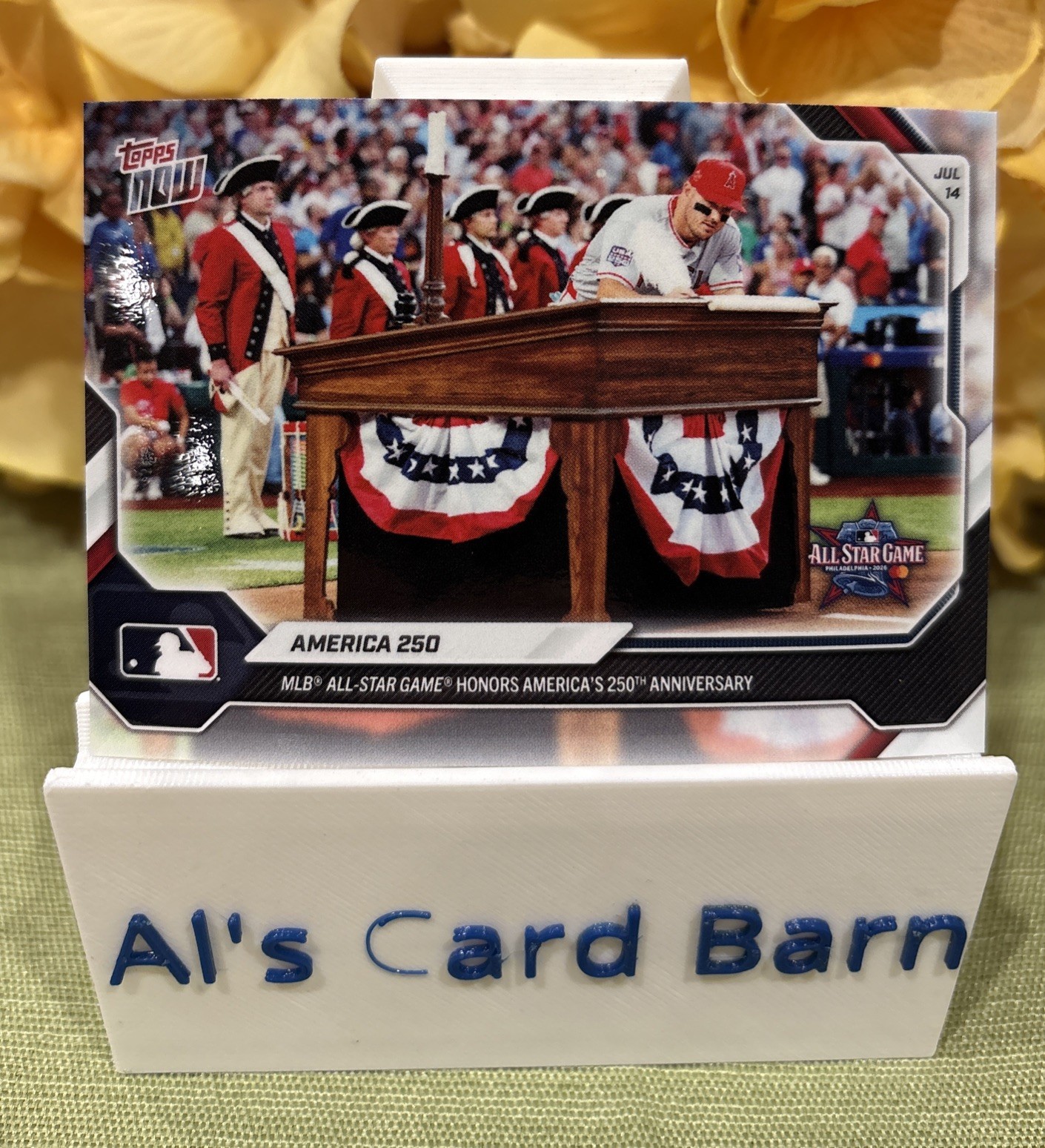 2026 Topps NOW MLB #456 America 250 Mike Trout All-Star Game Anniversary