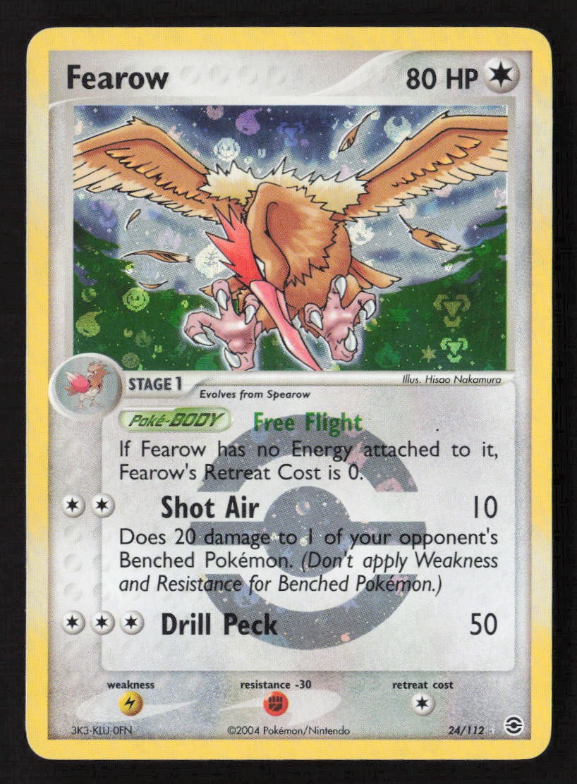 Fearow Rare FireRed & LeafGreen 24/112 NM