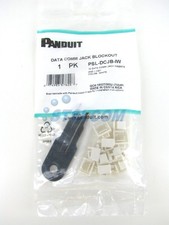Panduit PSL-DCJB-IW RJ45 Blockout Device, Qty 10 with Tool, White STSI