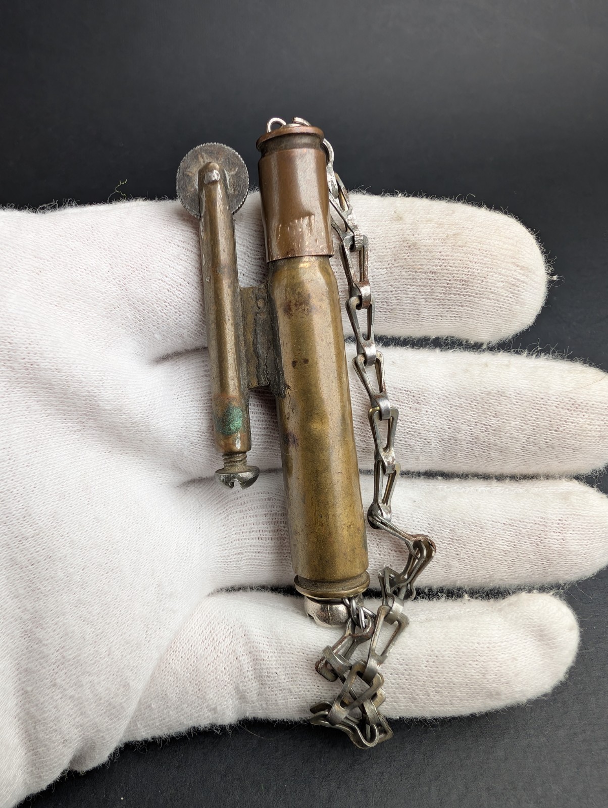 Trench Art Lighter For Restoration