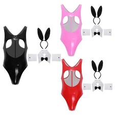 Mens Bodysuit Thong Catsuits Leotards Jumpsuit Cosplay Nightwear Sleeveless