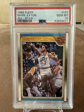 1988-89 Fleer All-Star Mark Eaton #131 PSA 10 Gem Mint Utah Jazz Low Pop Rare