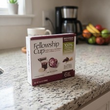 Communion Cup Set, Pre-filled Juice Wafer, 6 Count