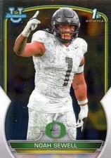 Noah Sewell 2022 Bowman University Chrome #57 Oregon Ducks