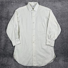 Vintage Arrow Shirt Men s Small White Sanforized Long Sleeve Decton Button Up