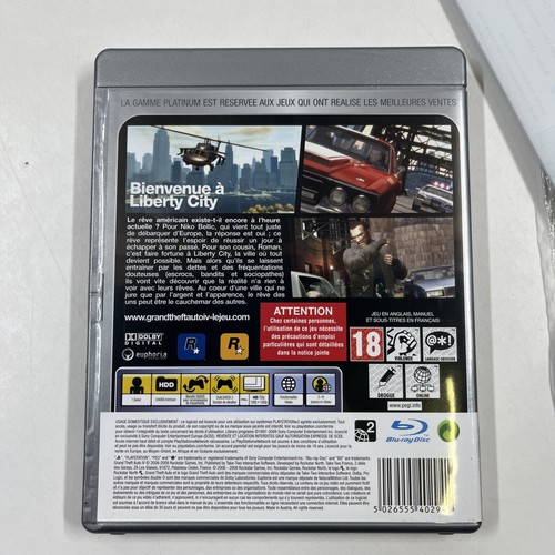 GTA IV grand theft auto 4 playstation 3 PS3 français complet carte notice - Photo 3/3