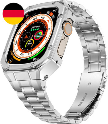 Edelstahl Armband Mit Gehäuse Kompatibel Mit Apple Watch Ultra 3/Ultra 2/Ultra (