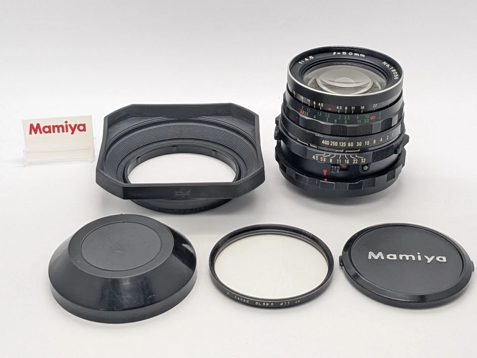 [N Mint W/ Capucha ] Mamiya Sekor 50mm F/4.5 Lente Gran Angular para RB67 Entre - Imagen 2 de 4