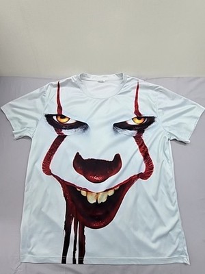 Herren T-Hemd IT Pennywise XXL Weiß Kurzarm Rundhals Polyester