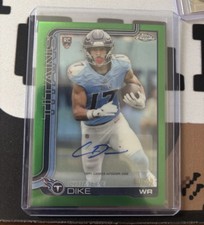 2025 Topps Chrome Chimere Dike Green Rookie Auto /99 