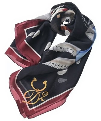 DSQUARED Bandanas/Scarves NavyxGrayxRedetc.(Patterned) 2200691728551