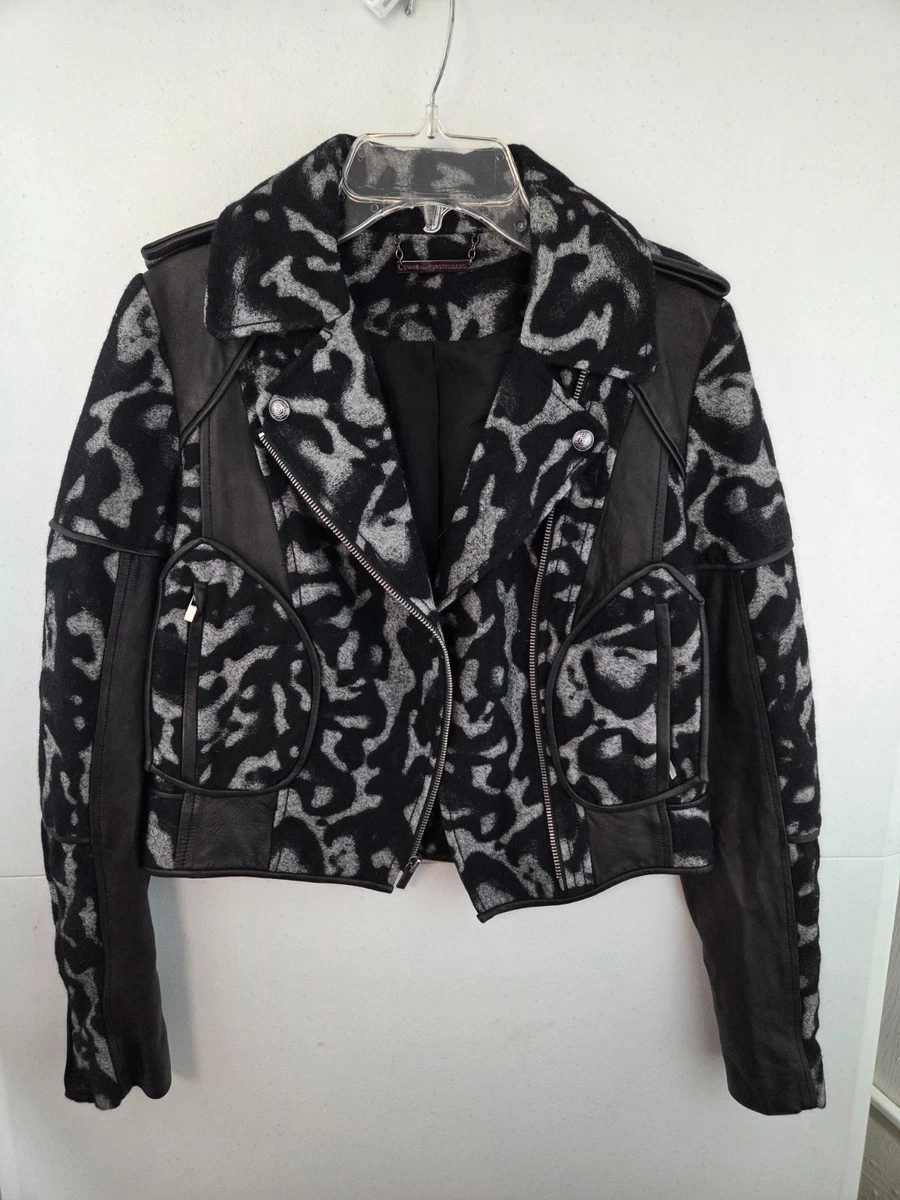 DIANE von FURSTENBERG ライダースコート　両袖ラムレザー Diane von Furstenberg Leather Outer Shell Coats, Jackets & Vests