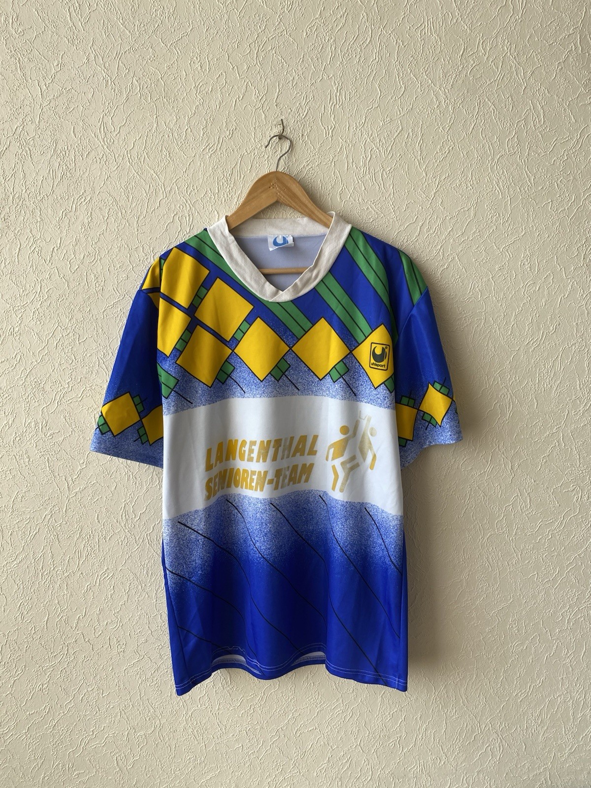 Vintage 1980s Uhlsport Made in West Germany Football Jersey