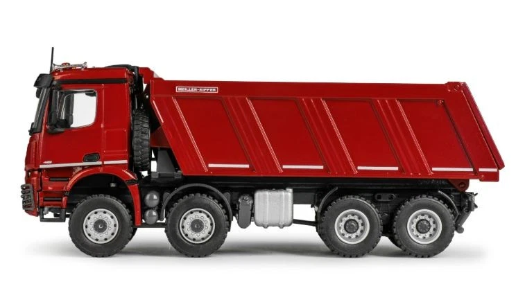 CONRAD, Camion ribaltabile MERCEDES-BENZ Arocs 8x4, Meiller, rosso, 1/50, CO... - Immagine 2 di 4