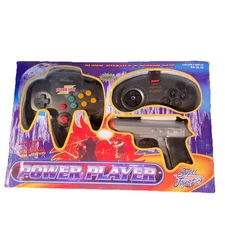 The Original New Addition Power Player Super Joystick & Power Gun Game NOS Vtg