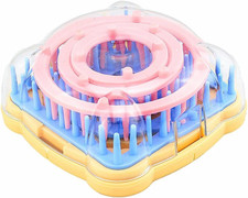 Flower Knitting Loom Kit,Diy Wool Yarn Flower Maker Weaver Tool Set with Needle