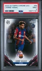 2023-24 TOPPS CHROME UEFA CLUB COMPETITIONS #64 LAMINE YAMAL ROOKIE RC PSA 9