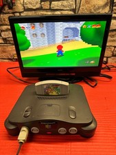 Nintendo 64 N64 Console Fully Complete With Super Mario 64 - Ready To Play!! Pal