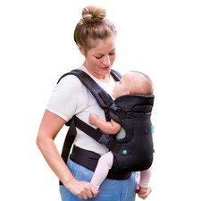 Infantino Flip 4-in-1 Convertible Baby 1 Count Pack of 1 , Black Denim