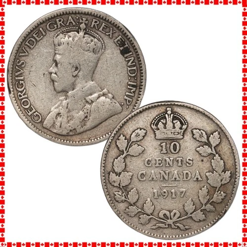 1917 Canada 10 Cents — photo from another recent sale