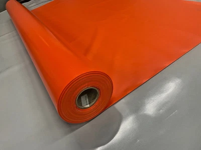 PLANEN ZENTRUM LKW Plane PVC Folie Premium Qualität Orange 2,05m 650 g/m² versch. Maße A WARE