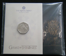 2026 Game of Thrones Fire 50p FIFTY PENCE COIN PACK - IN STOCK