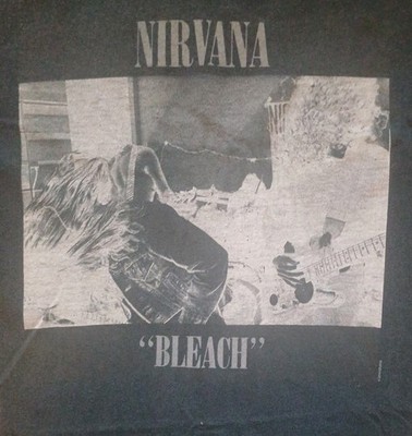 RARE Vintage Nirvana Bleach Sub Pop Kurt Cobain T-Shirt Short