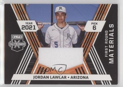 2021 Panini Elite Extra Edition First Round Materials Jordan Lawlar #FRM-JL 1id6