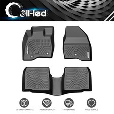 3d Mold Floor Mats Liners For 2015-2019 Ford Explorer All Weather Tpe Rubber