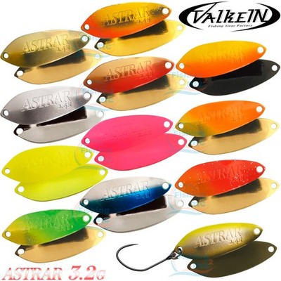ValkeIN Astrar 3.2 g 34 mm Trout Spoon JDM Assorted Colors