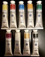 Lefranc Bourgeois Extra-Fine Oil Paints - Lot of (9) Tubes - NEW, FAST Ship!!