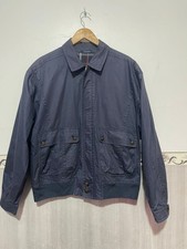 Vintage Burberrys Harrington Jacket Navy Blue Nova Check Lined Men  s 50