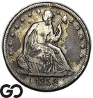 1858 Seated Liberty Half Dollar