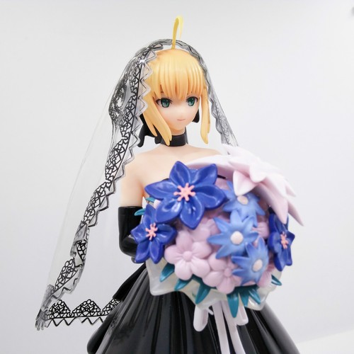 Fate/stay Night 10th Anniversary Limited Black Wedding Dress Saber Figure Statue - Picture 9 of 24