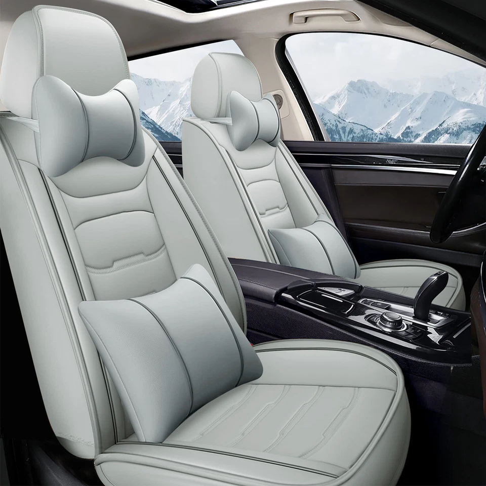 Funda de asiento de coche de cuero para Ford Escape Focus Taurus protector trasero cojín Foto 3 de 4