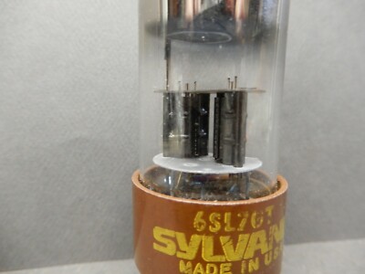 Sylvania Brown Base 6SL7 Vacuum Tube Amplitrex Tested 93/93