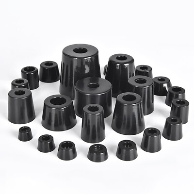 #ad Black Round Rubber Feet Small amp; Large For Furniture Machine Appliance Audio Foot $235.56