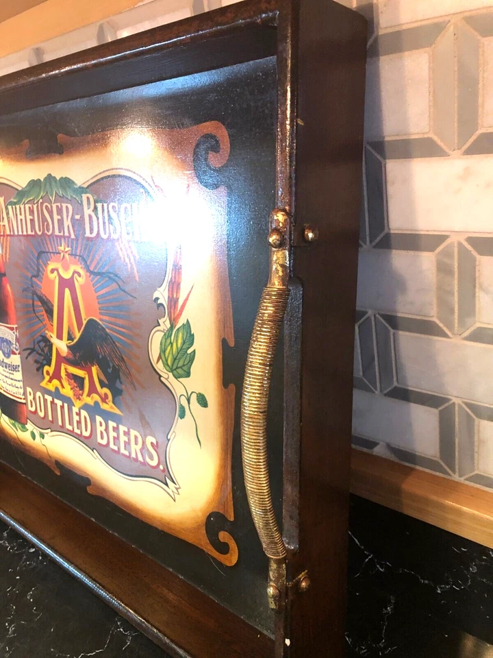 NEOART 2000 ANHEUSER-BUSCH Inc. BUDWEISER ADVERTISING SERVING TRAY 24x16x2.5 - Image 3 of 4