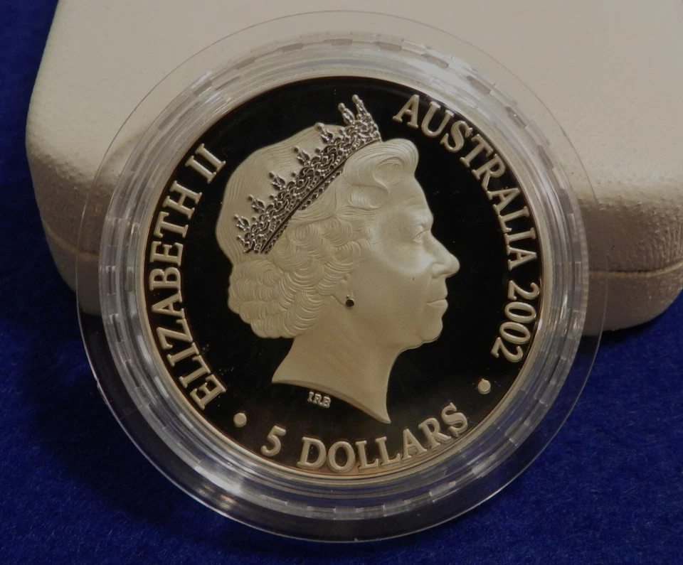 Dólares de plata Australia The Queen Mother 2002 - menos de 20 k acuñados - OGP Foto 2 de 4