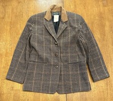 Vintage Harve Benard Wool Blazer Women s 8P Plaid Petite