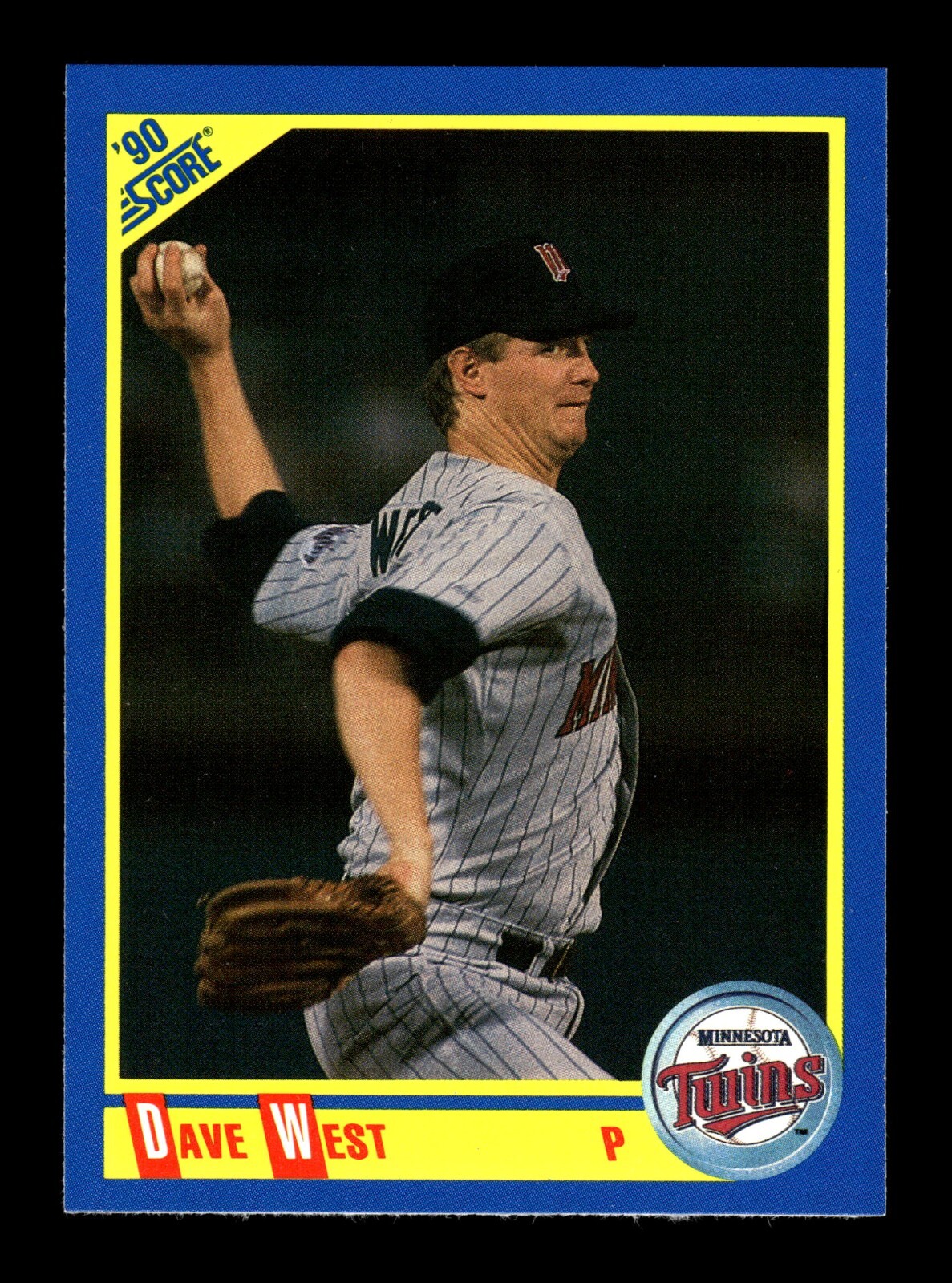 DAVE WEST ⚾ 1990 Score RC Rookie Card Minnesota Twins #573  
