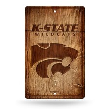 Kansas State Wildcats Fantique Vinyl Sign. 17" x 11". Pretty Neat K10/11