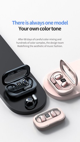 Open-Ear Bone Conduction Headphones Bluetooth 5.4 Wireless Earbuds Sport Headset - Bild 13 von 22
