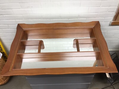 VTG MCM ILLINOIS MOULDING CO MIRRORED SHADOW BOX LARGE 37 3/4 X 25