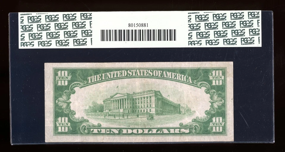 DBR 1934 $10 DGS FRN San Francisco Fr. 2004-Ldgs PCGS 25 PPQ Serial L21635736A - Image 2 of 2