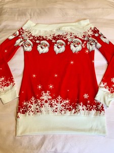 off the shoulder ugly christmas sweater